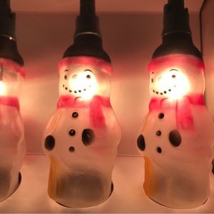 MIDWEST of  Cannon Falls glass snowmen lights